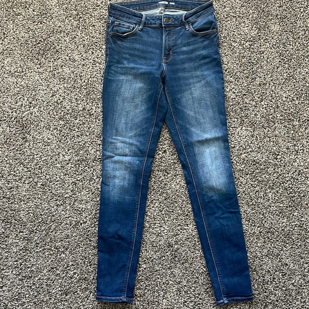 Old Navy Women's Skinny Jeans - Dark Blue